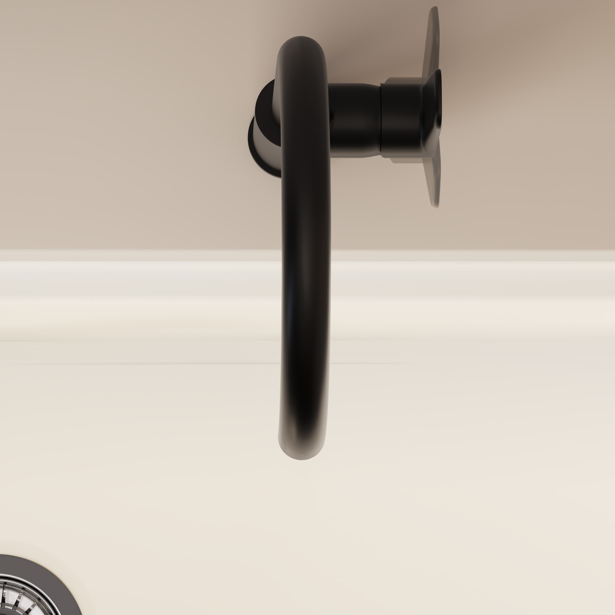 Смеситель для кухни VitrA Flow Soft (Флоу Софт) A4341936EXP с поворотным изливом однорычажный матовый черный латунь