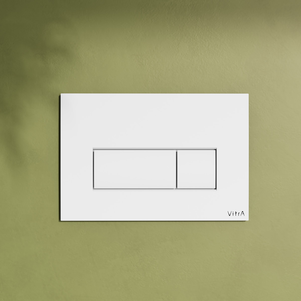 Кнопка смыва для инсталляции VitrA Root Square 740-2300 глянцевая белая двойный смыв