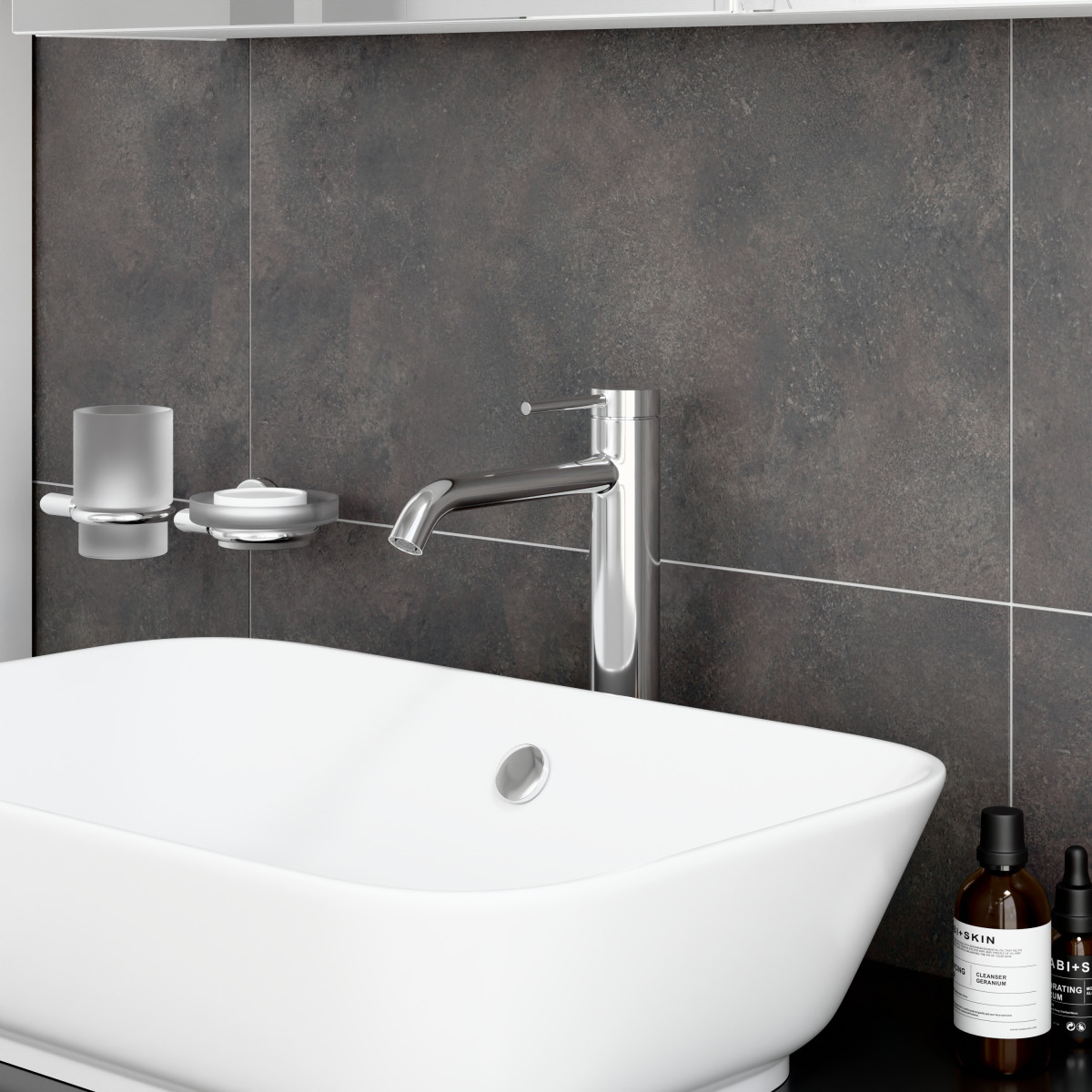 Смеситель для раковины-чаши VitrA Minimax Round (Раунд) (Минимакс Раунд) A43534EXP однорычажный хром латунь