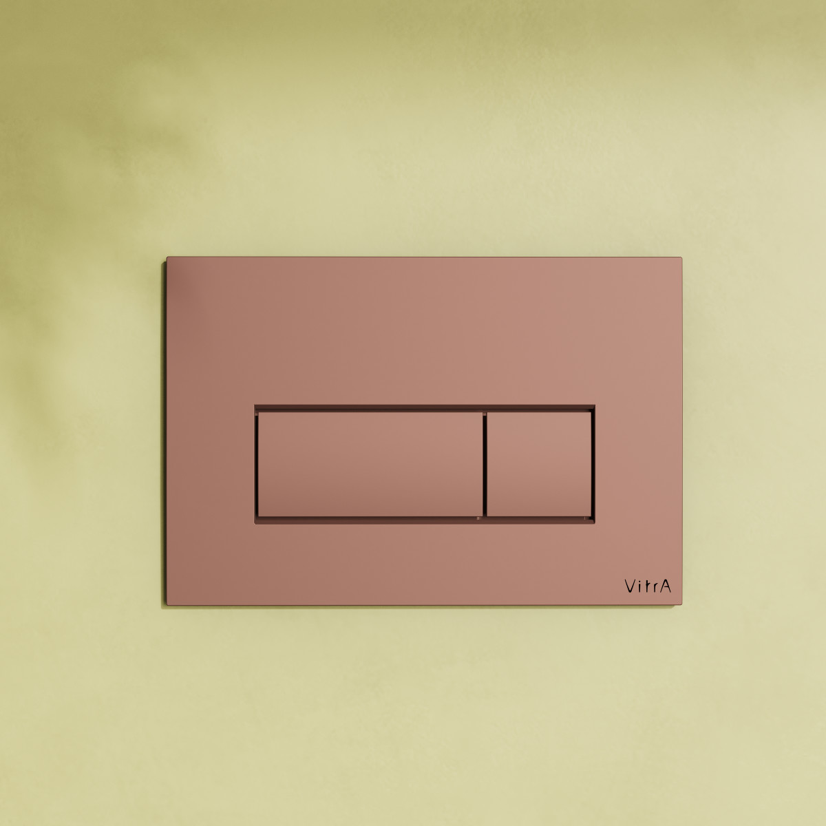 Кнопка смыва для инсталляции VitrA Root Square 740-2340 мягкая медь глянец двойный смыв