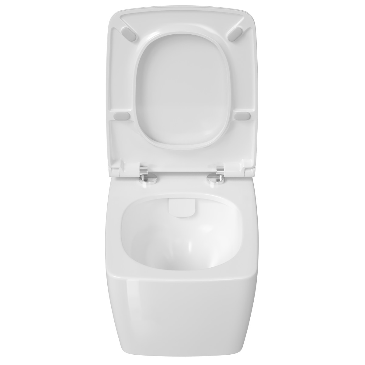 Инсталляция с унитазом VitrA Metropole 9820B003-7201 комплект 4 в 1 с сиденьем микролифт безободковый цвет клавиши матовый хром