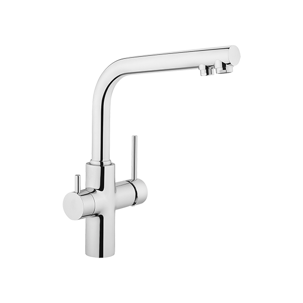 Смеситель для кухни VitrA Masterline A42144EXP с поворотным изливом и фильтром для воды однорычажный хром латунь