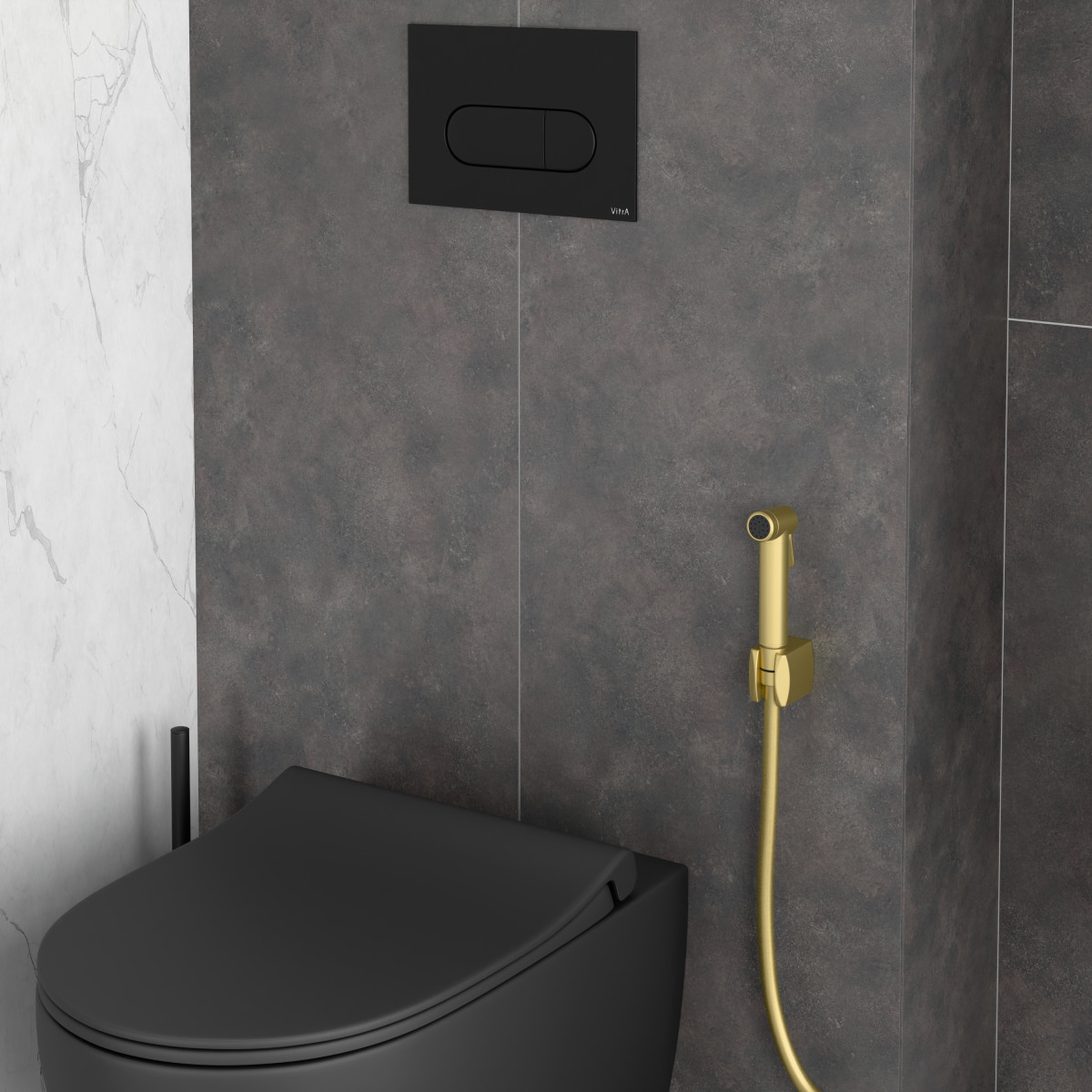 Гигиенический душ VitrA A4574725 без смесителя брашированное золото