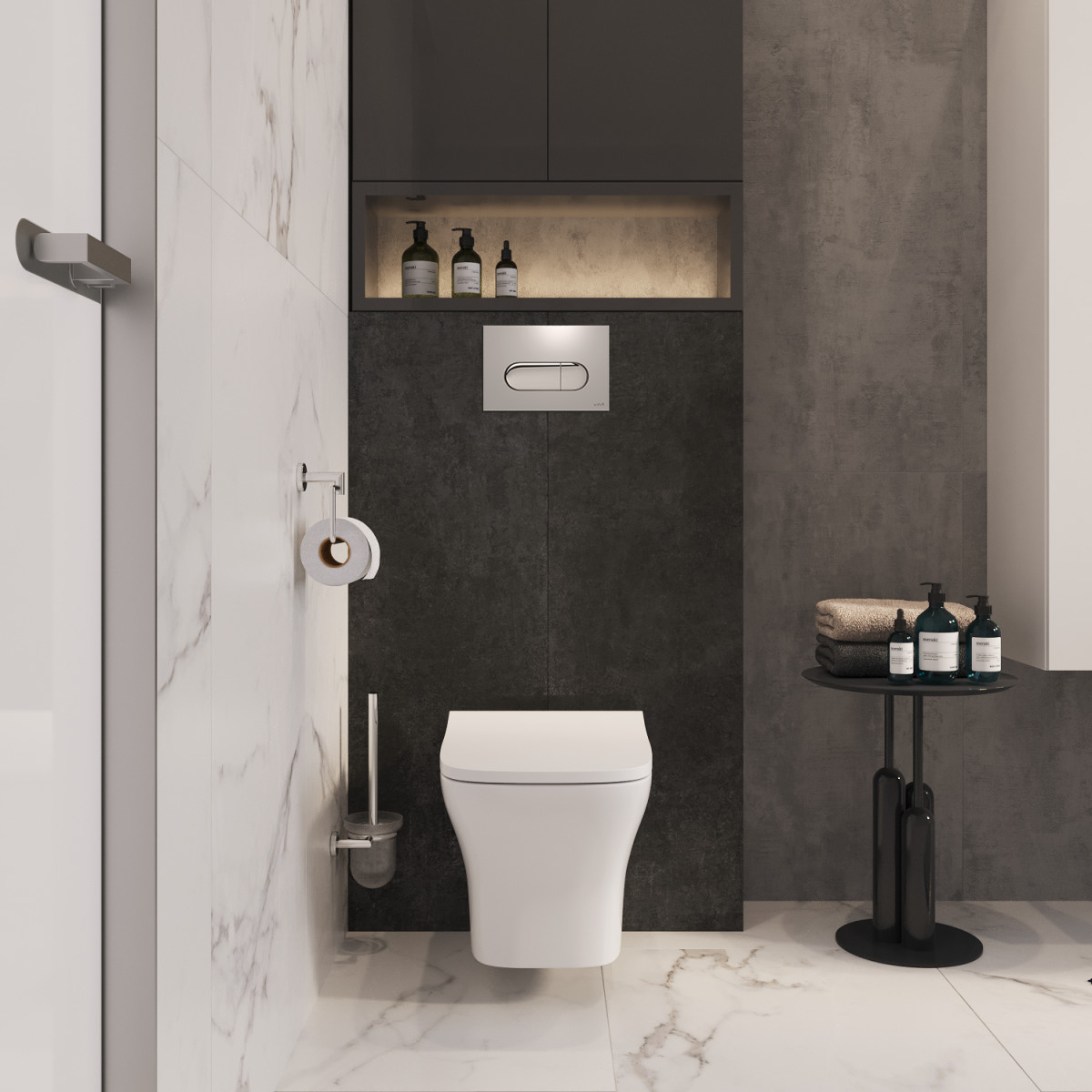 Подвесной унитаз VitrA Zentrum Square 7484B003-0075 безободковый SmoothFlush белый санитарный фарфор антибактериальное покрытие Hygiene