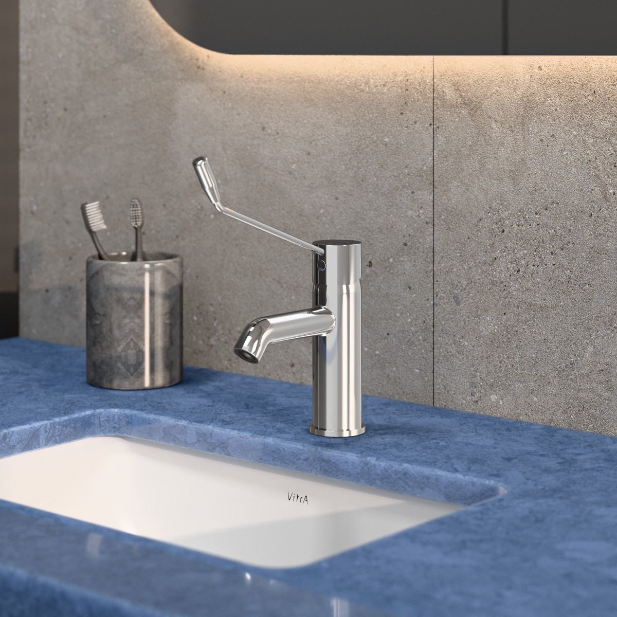 Смеситель для раковины VitrA Minimax S (Минимакс С) A42312WSA, однорычажный, хром, латунь