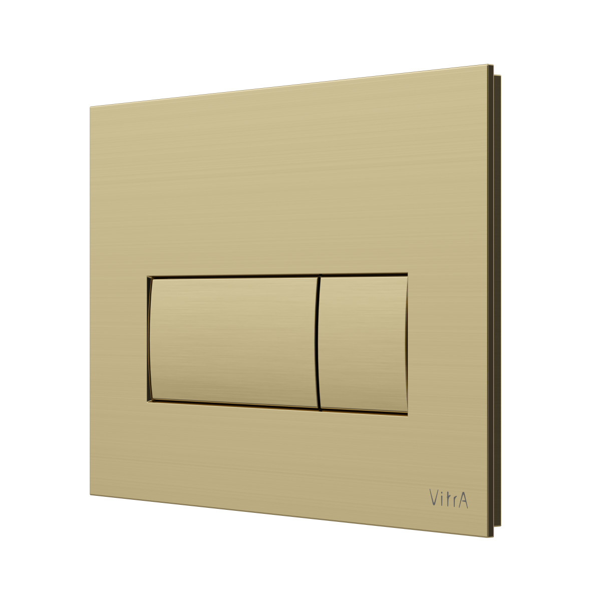 Кнопка смыва для инсталляции VitrA Root Square 740-2325 брашированное золото двойный смыв