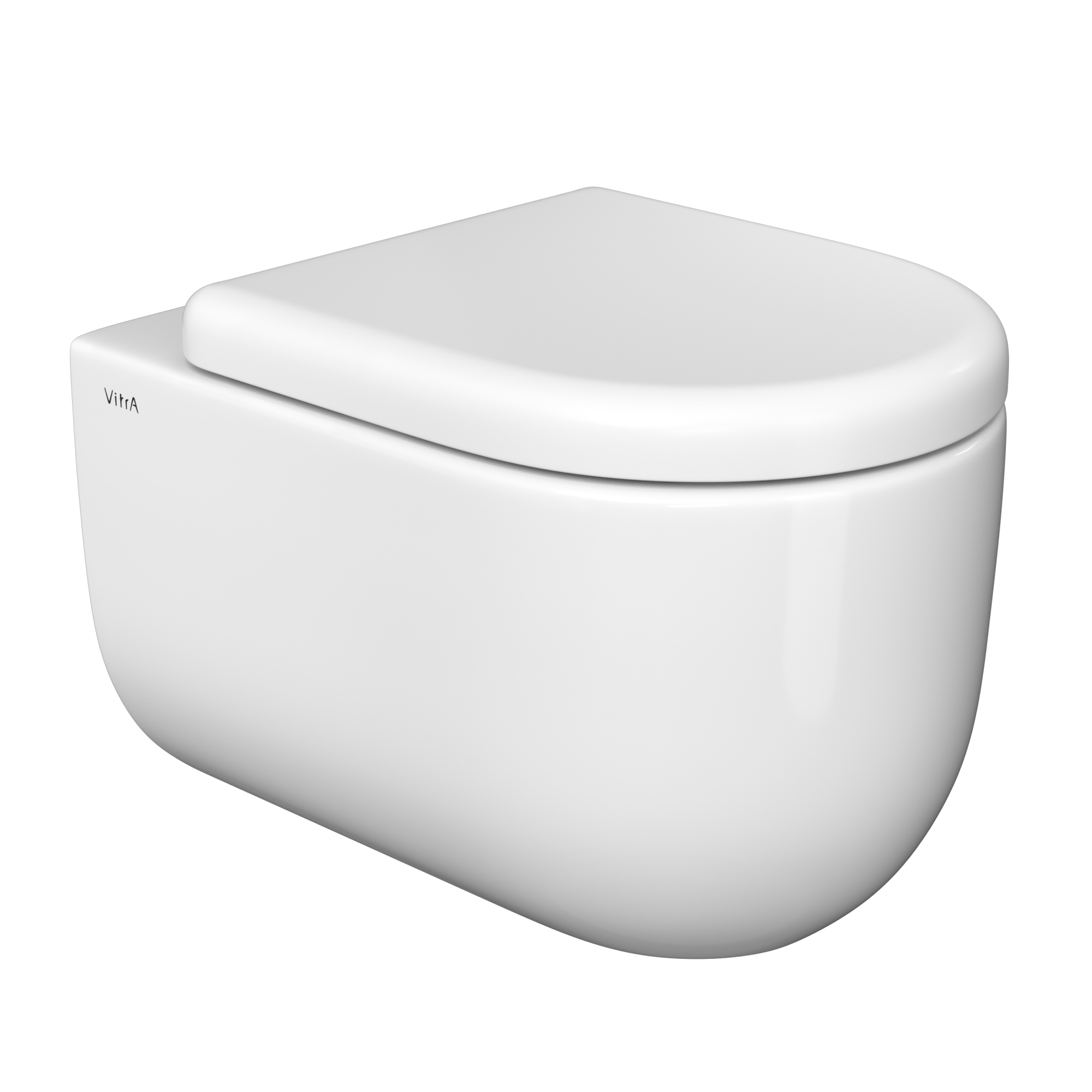 Подвесной унитаз VitrA Liquid 7321B403-0075 безободковый Rim-ex белый санитарный фарфор антибактериальное покрытие Hygiene + Clean