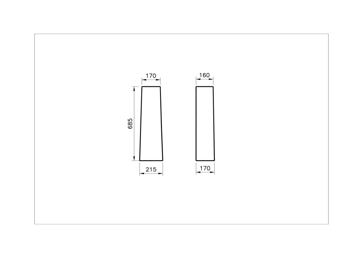 Пьедестал для раковины VitrA S20 5529B003-0156 белый