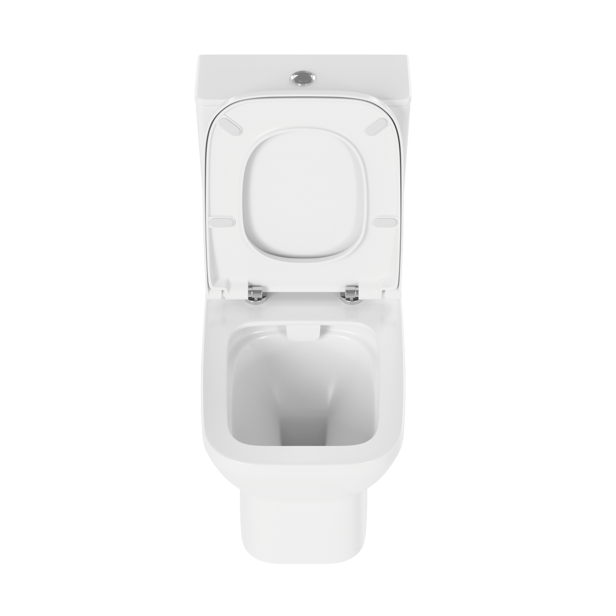 Унитаз-компакт напольный VitrA Integra Square (Интегра Скуэр) 9833B003-7205, с сиденьем микролифт, белый, санитарный фарфор, антибактериальное покрытие Hygiene (Хайджн)