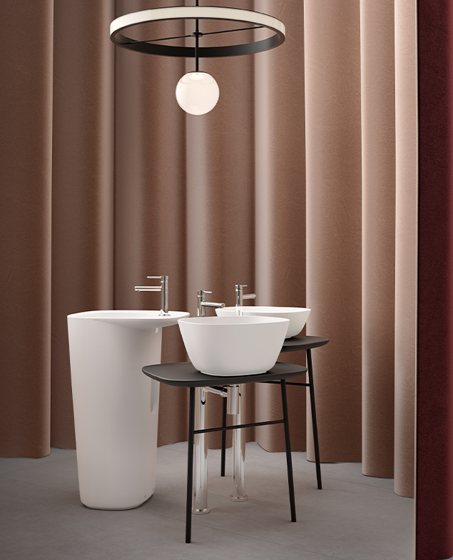 Отдельностоящий модуль Plural для раковины 70 см, низкий, цвет матовый черный