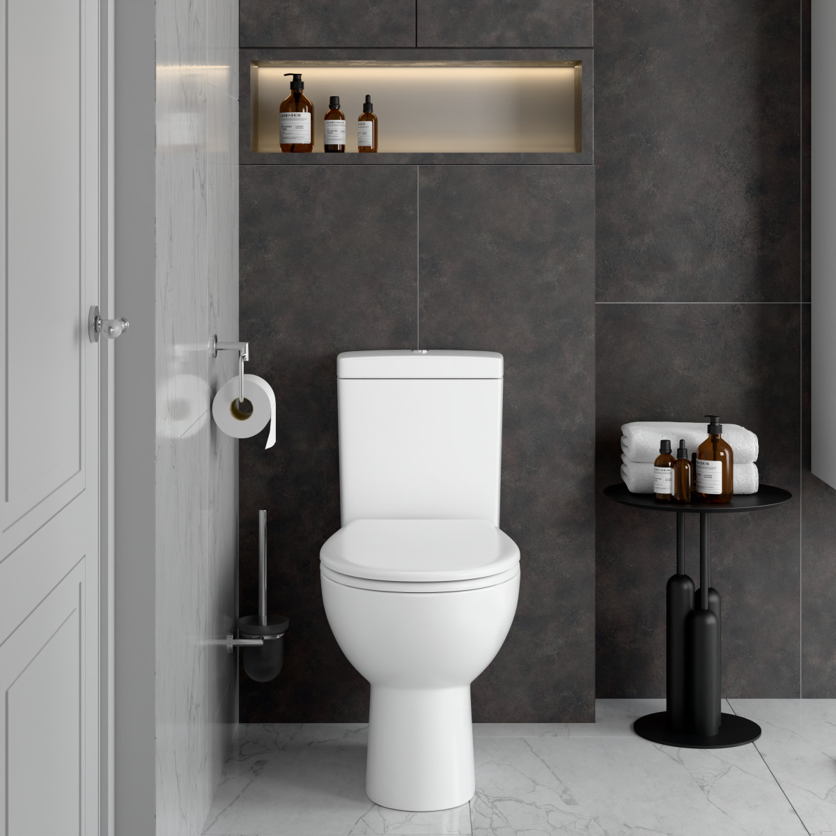 Унитаз-компакт напольный VitrA S10 9864B003-7201 с сиденьем без микролифта белый санитарный фарфор антибактериальное покрытие Hygiene