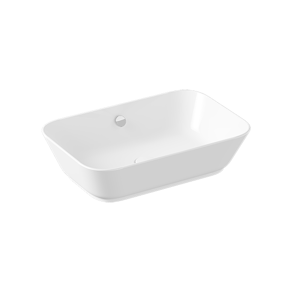 Раковина чаша VitrA Geo 7425B003-0012 60 x 39 см накладная белая антибактериальное покрытие Hygiene