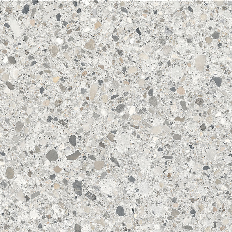 плитка Cementmix Крупный Терраццо Светлый Серый