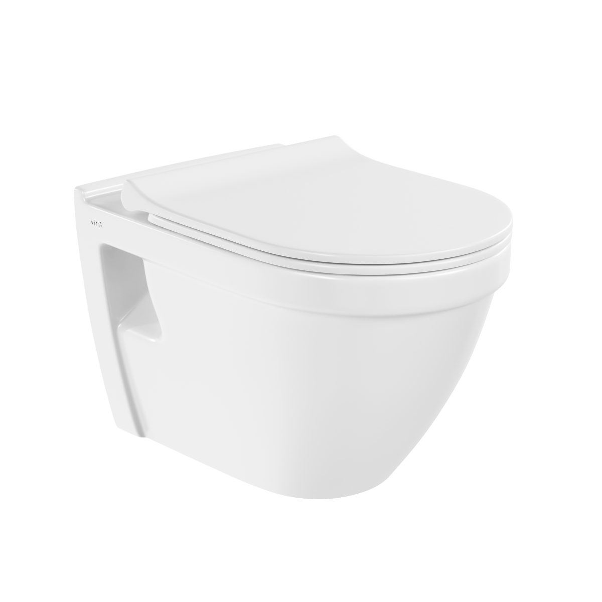 Подвесной унитаз VitrA S50 7740B003-0075 безободковый Rim-ex белый санитарный фарфор антибактериальное покрытие Hygiene