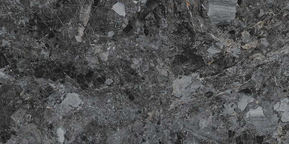 60x120 МарблСистем Бреча Черный Лаппато R9