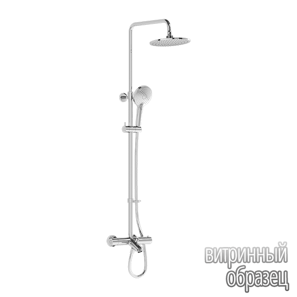 Душевая система VitrA AquaHeat A47208EXP с термостатическим смесителем и ручным душем хром латунь
