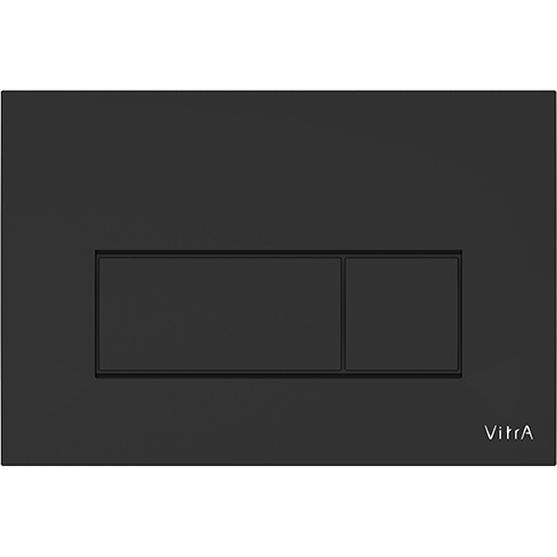 Кнопка смыва для инсталляции VitrA Root Square 740-2311 матовая черная двойный смыв
