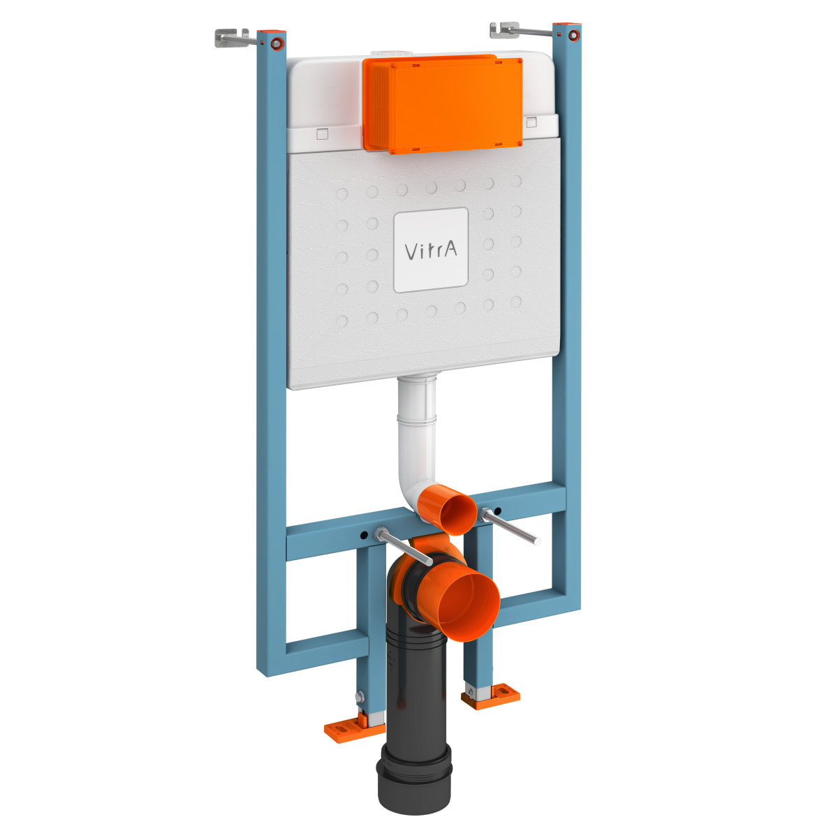 Инсталляция для унитаза VitrA V-Fix Core 800-1875 с кнопкой глянцевой хром