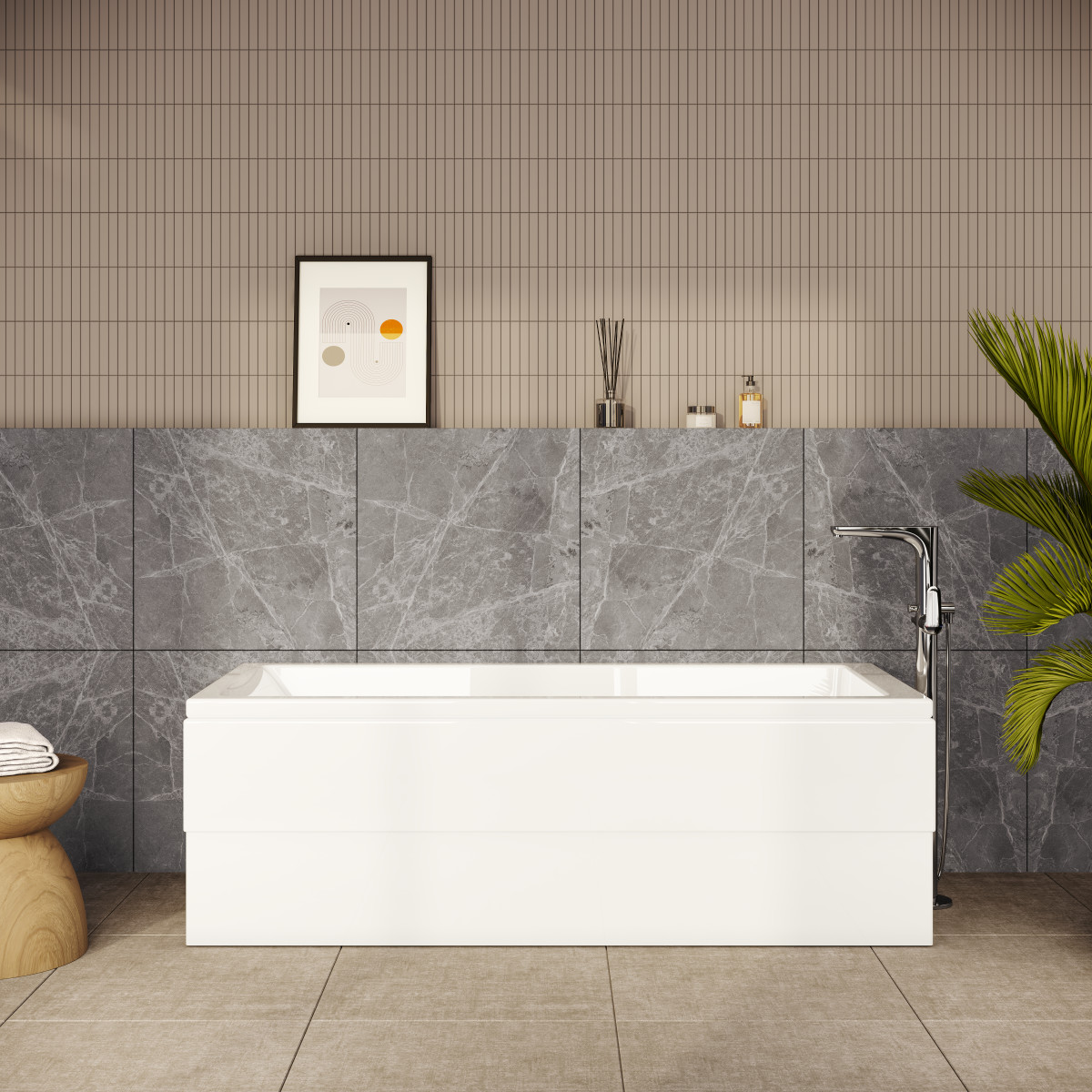 Ванна VitrA Neon 52530001000 170 x 70 см акриловая прямоугольная белая