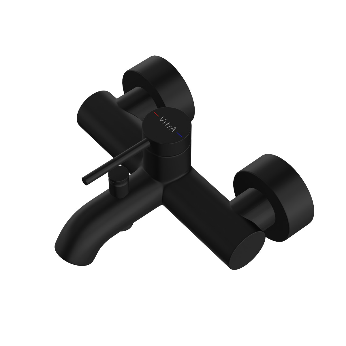 Настенный смеситель для ванны VitrA Minimax Round A4354836EXP однорычажный матовый черный латунь