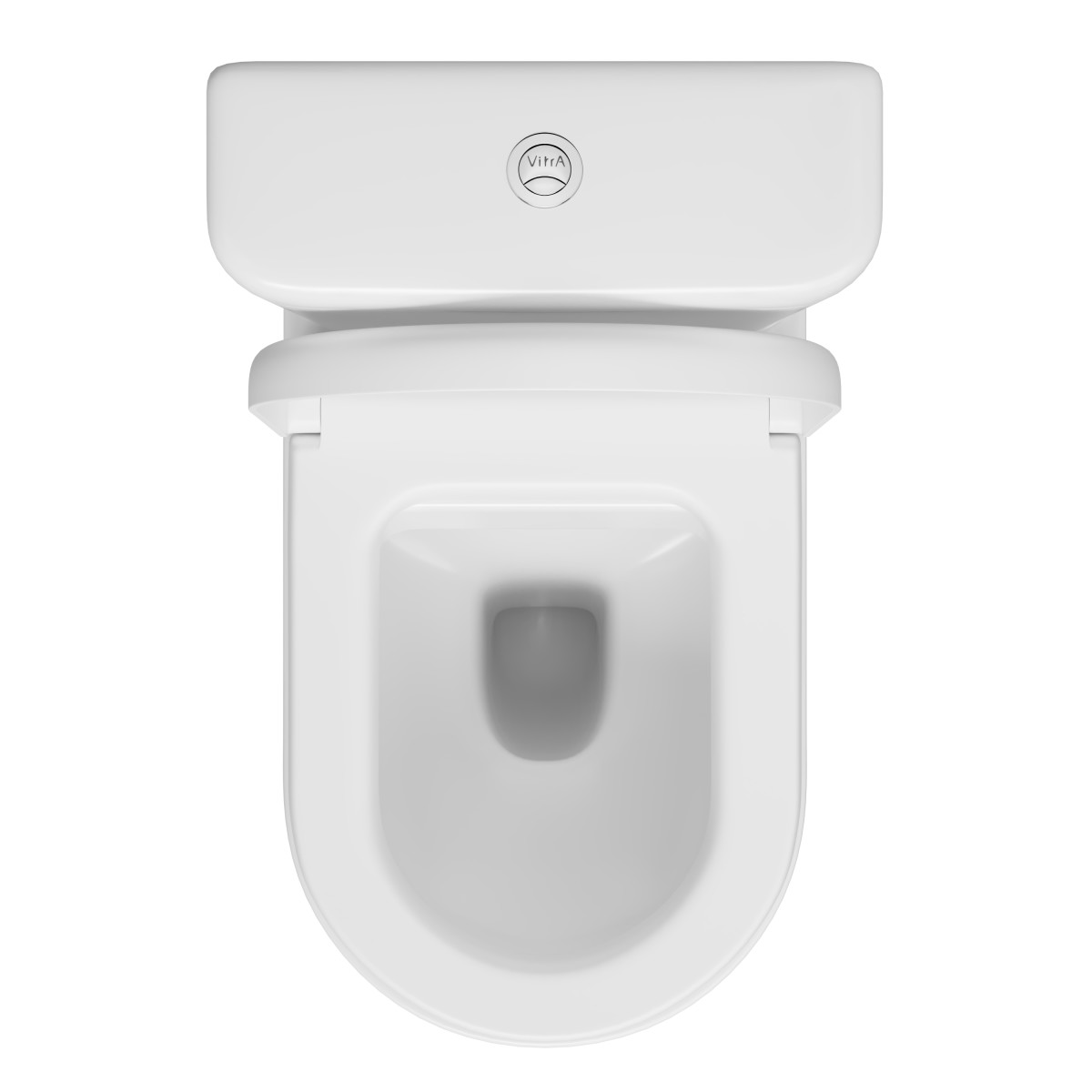 Унитаз-компакт напольный VitrA Zentrum 9012B003-7202 с сиденьем без микролифта белый санитарный фарфор антибактериальное покрытие Hygiene