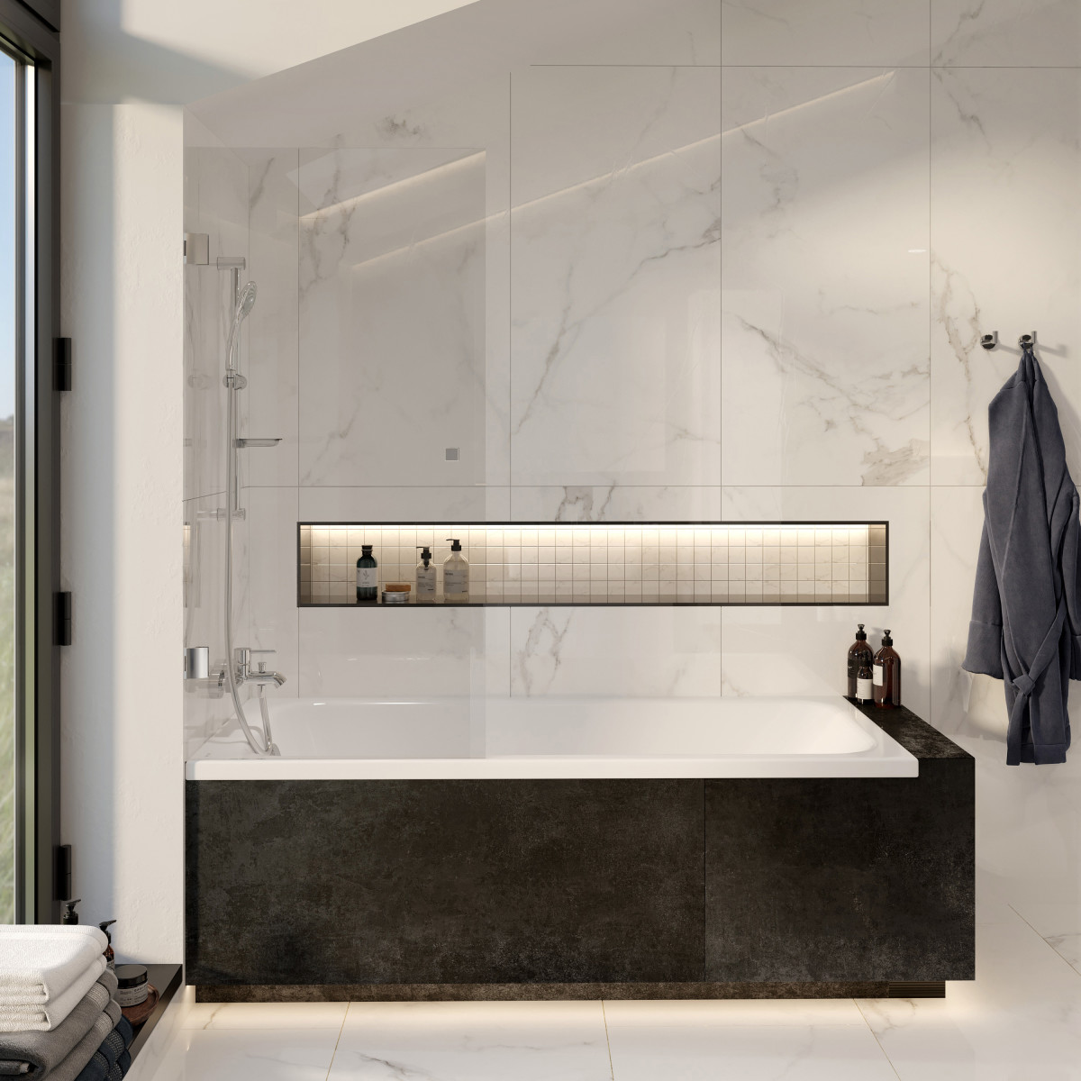 Ванна VitrA Neon 52280001000 170 x 75 см акриловая прямоугольная белая