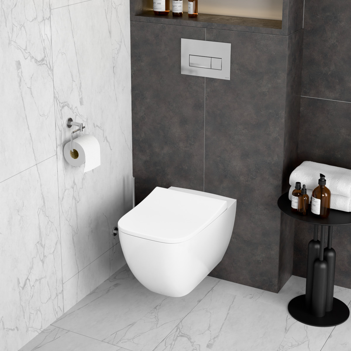 Кнопка смыва для инсталляции VitrA Root (Рут) Square (Скуэр) (Рут Скуэр) 740-2380 глянцевая хром двойный смыв