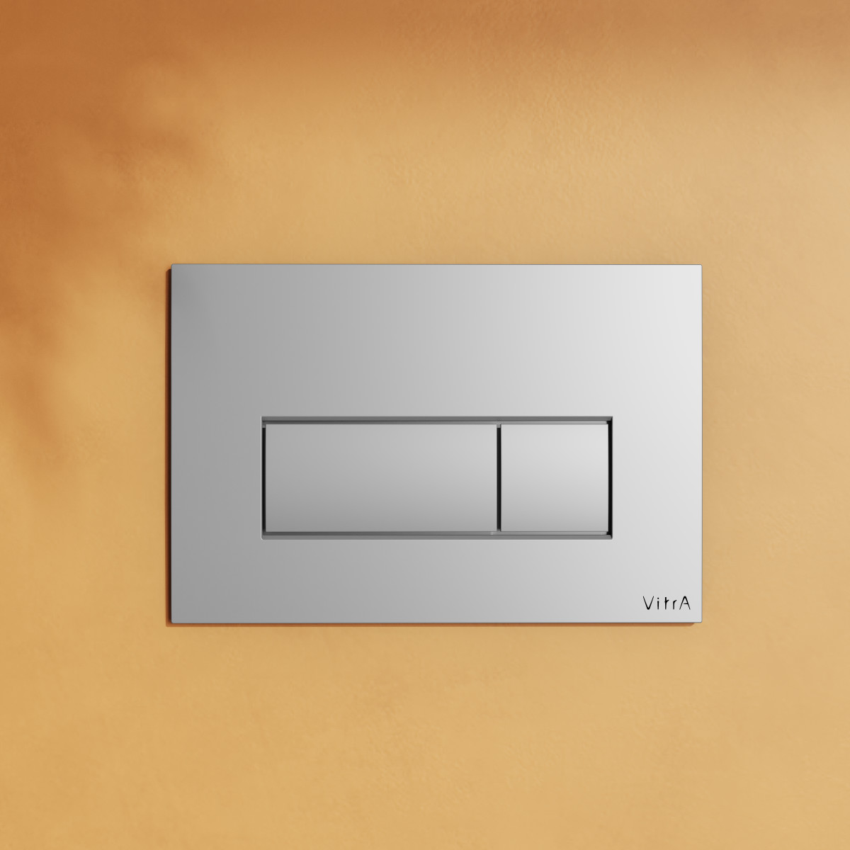 Кнопка смыва для инсталляции VitrA Root Square 740-2380 глянцевая хром двойный смыв