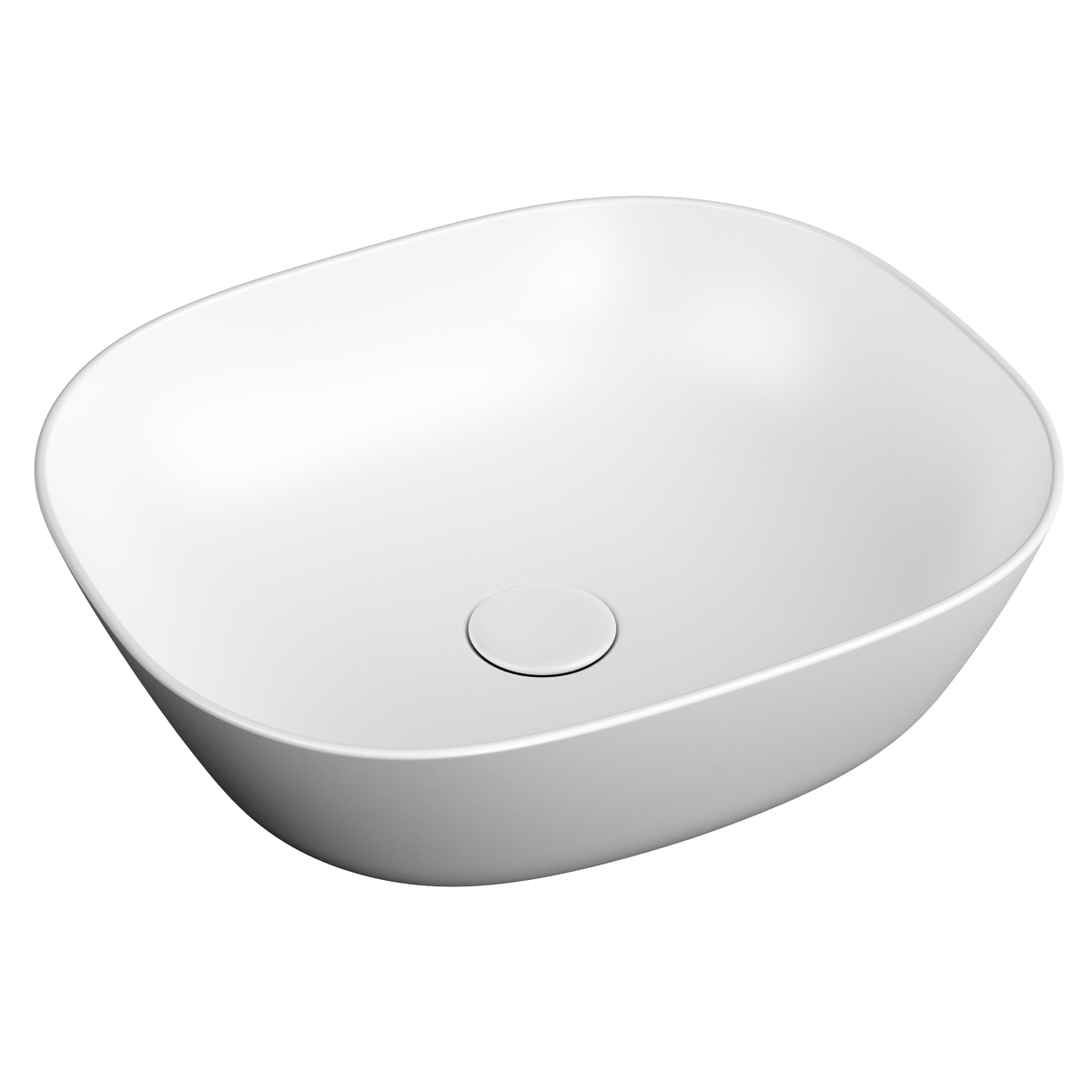 Раковина чаша VitrA Plural (Плюрал) 7810B401-0016 45 x 38 см накладная матовая белая антибактериальное покрытие Hygiene (Хайджн) + Clean (Хайджн + Клин)