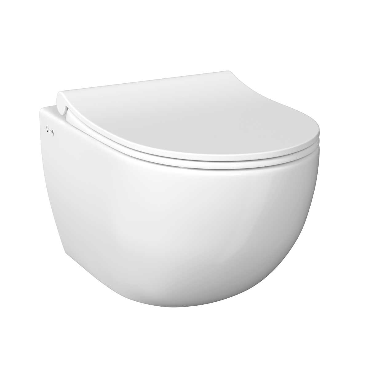 Подвесной унитаз VitrA Sento 7748B003-0075 безободковый Rim-ex белый санитарный фарфор антибактериальное покрытие Hygiene