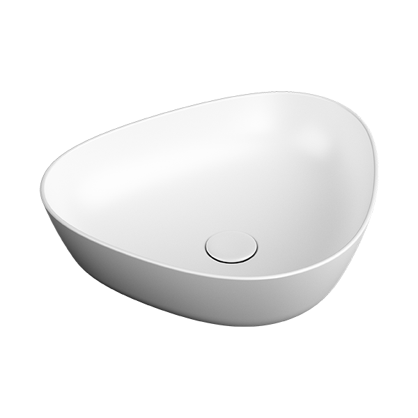 Раковина чаша VitrA Plural 7812B401-0016 47 x 40 см накладная матовая белая антибактериальное покрытие Hygiene + Clean