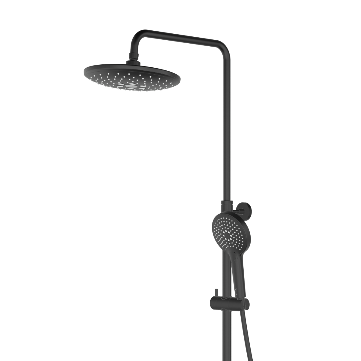 Душевая система VitrA Aquaheat(Аквахит) A4720536EXP, с термостатическим смесителем и ручным душем, матовая черная, латунь
