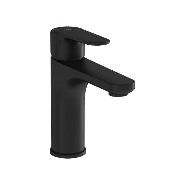 Смеситель для раковины VitrA Root Round A4270636EXP однорычажный матовый черный латунь