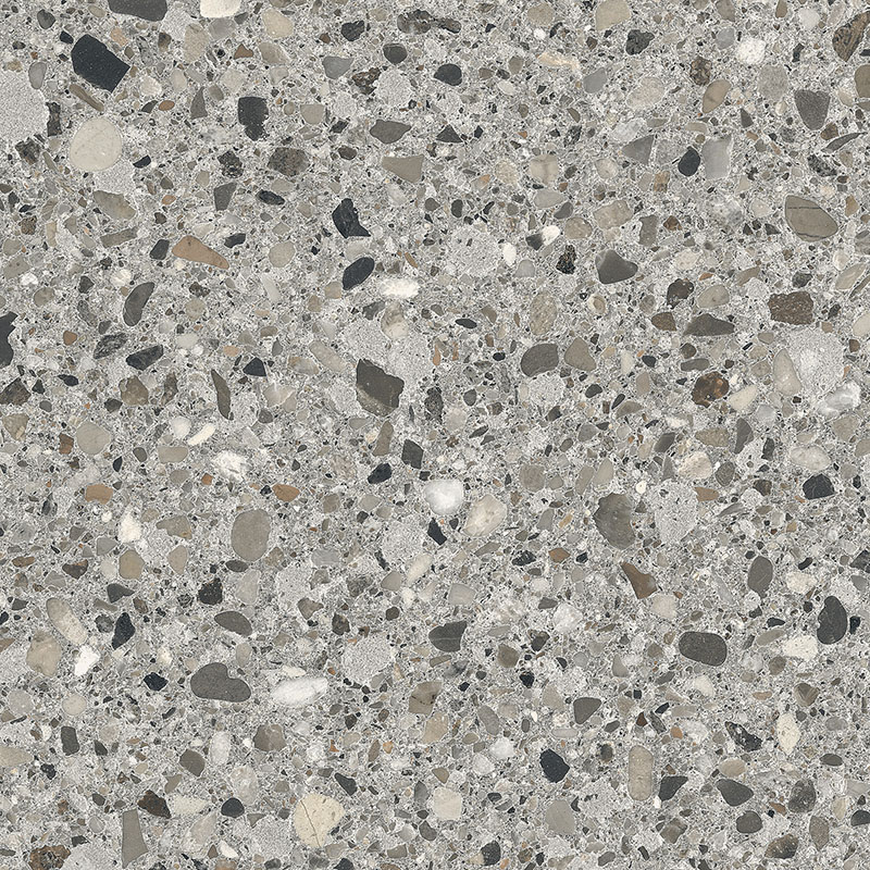 плитка Cementmix Крупный Терраццо Темный Серый