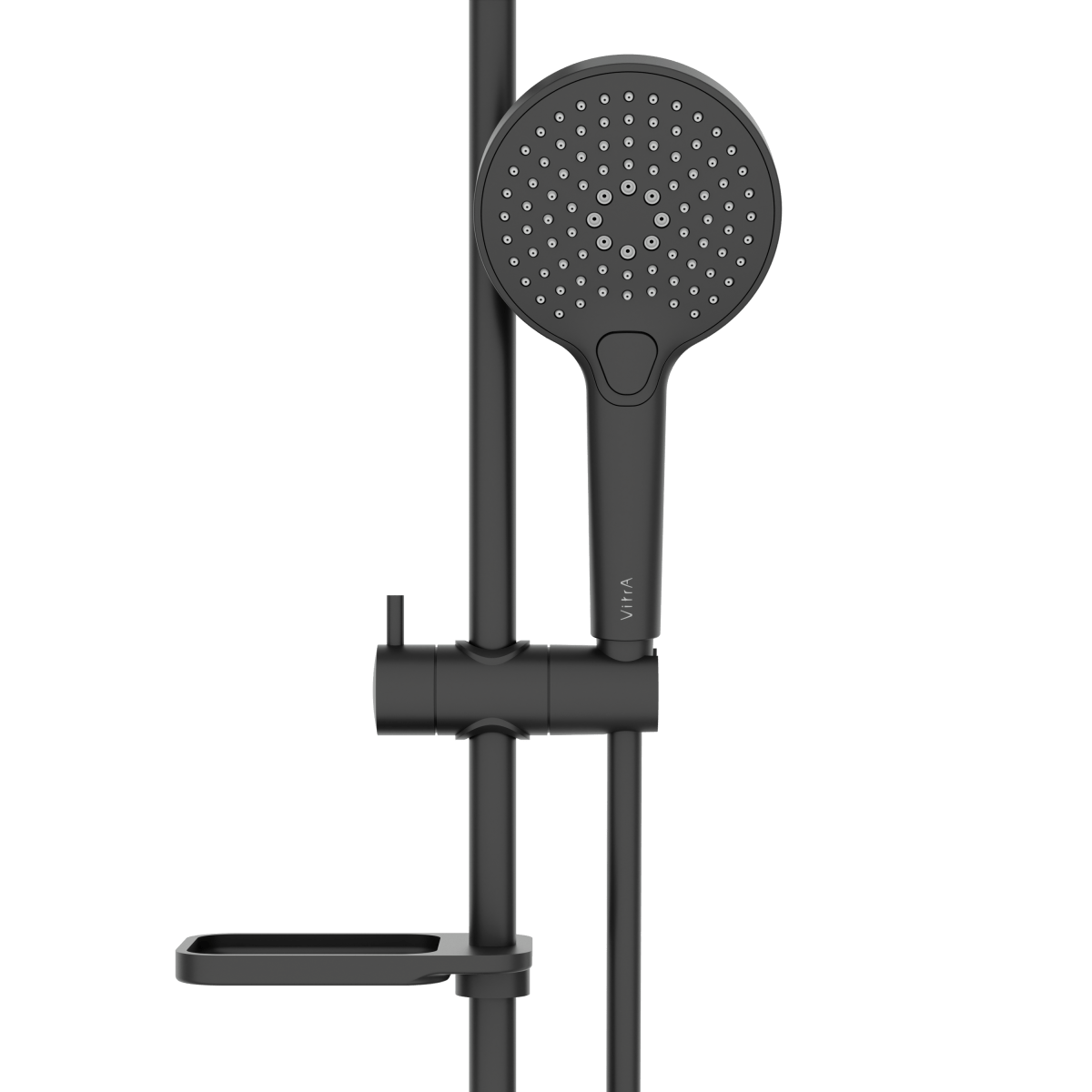 Душевая стойка VitrA Bliss (Блисс) A4574336EXP, с ручным душем, без смесителя, с мыльницей, матовая черная