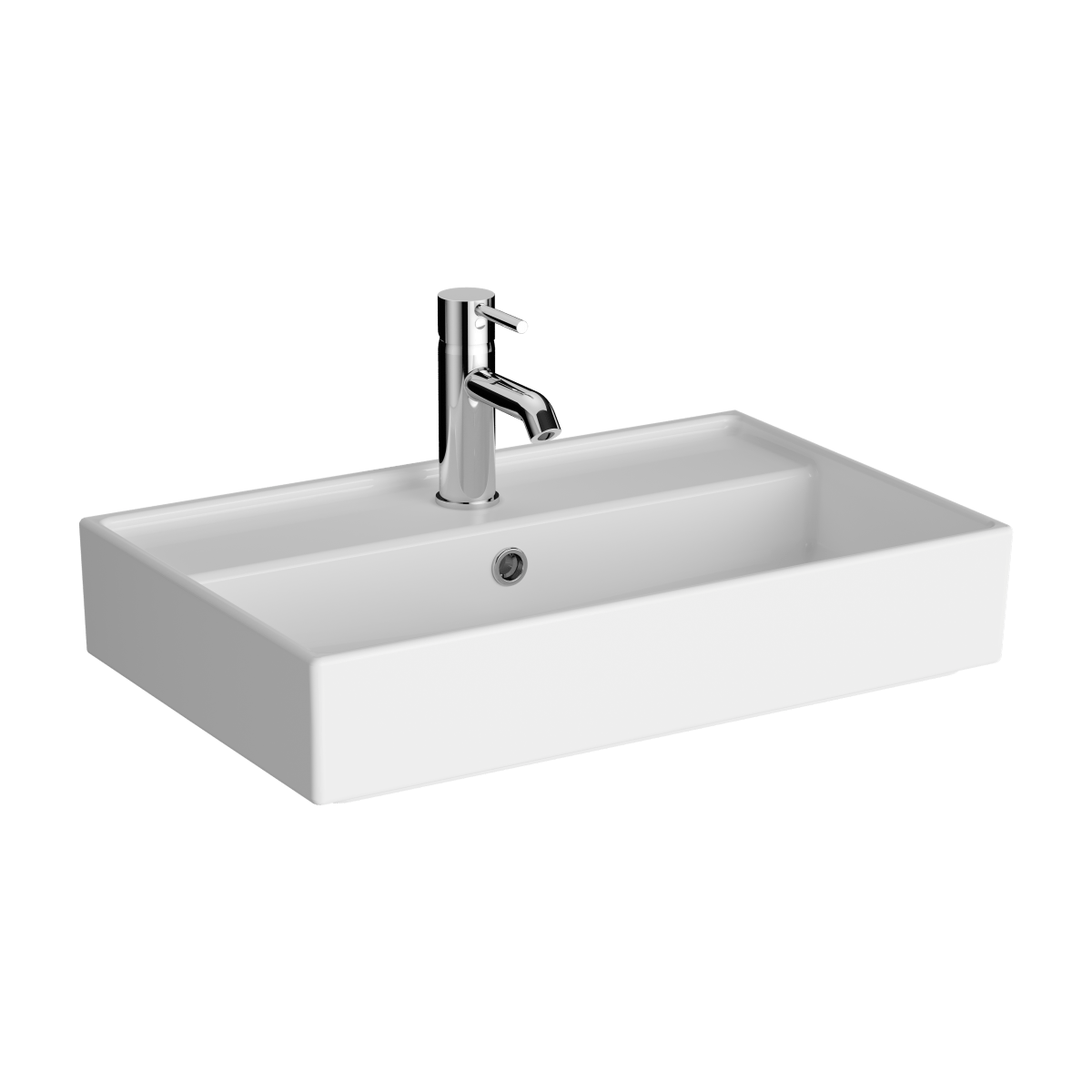 Раковина VitrA ArchiPlan 7401B003-0001 60 x 38 см белая антибактериальное покрытие Hygiene
