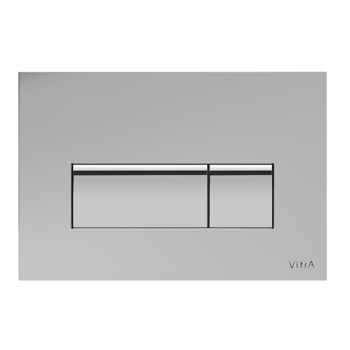 Кнопка смыва для инсталляции VitrA Root Square 740-2380 глянцевая хром двойный смыв
