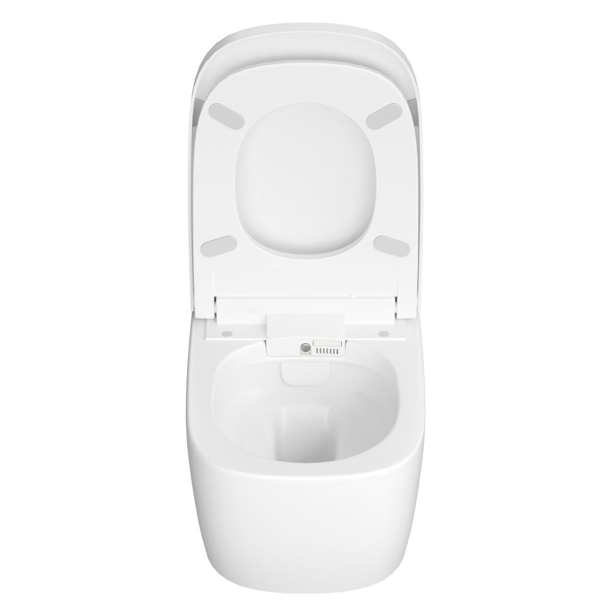 Умный унитаз VitrA V-Care (Ви-Кеар) 5674B003-6193 Basic подвесной безободковый Rim-ex (Рим-экс) c бидеткой белый санитарный фарфор антибактериальное покрытие Hygiene (Хайджн)