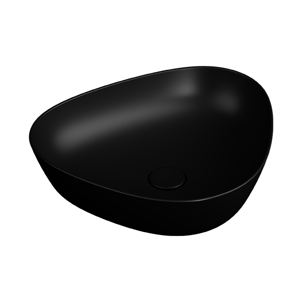 Раковина чаша VitrA Plural 7812B483-0016 47 x 40 см накладная матовая черная антибактериальное покрытие Hygiene + Clean