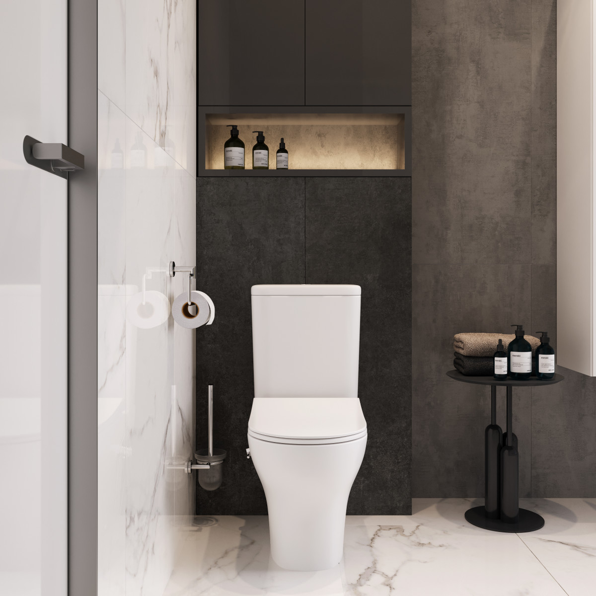 Унитаз-компакт напольный VitrA Zentrum 9012B003-7226 с сиденьем микролифт белый санитарный фарфор антибактериальное покрытие Hygiene