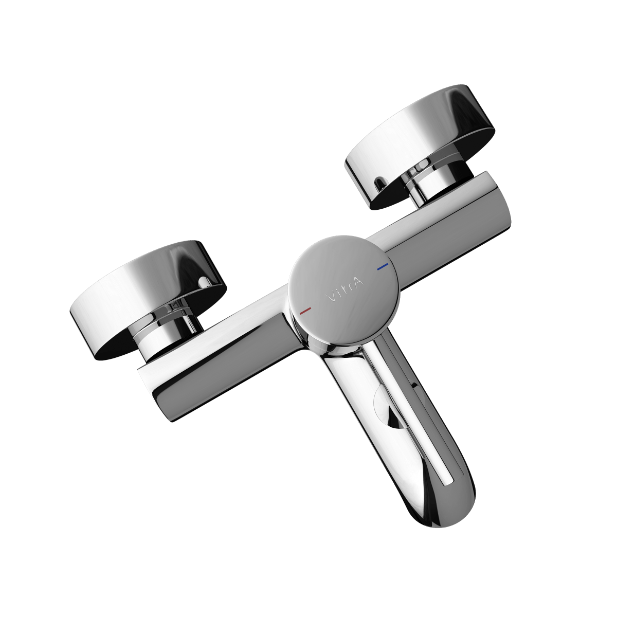 Смеситель настенный VitrA Minimax S (Минимакс С) A41994EXP для ванны однорычажный хром латунь