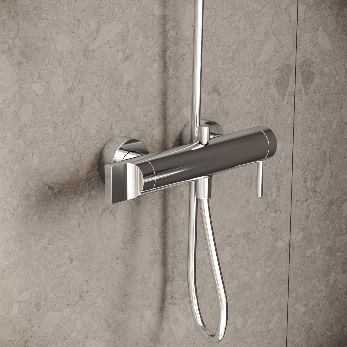 Смеситель настенный VitrA Origin A42619 для ванны однорычажный хром латунь