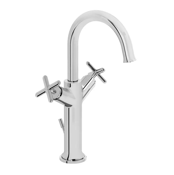 Смеситель для раковины VitrA Origin Classic A42886 двухрычажный хром латунь