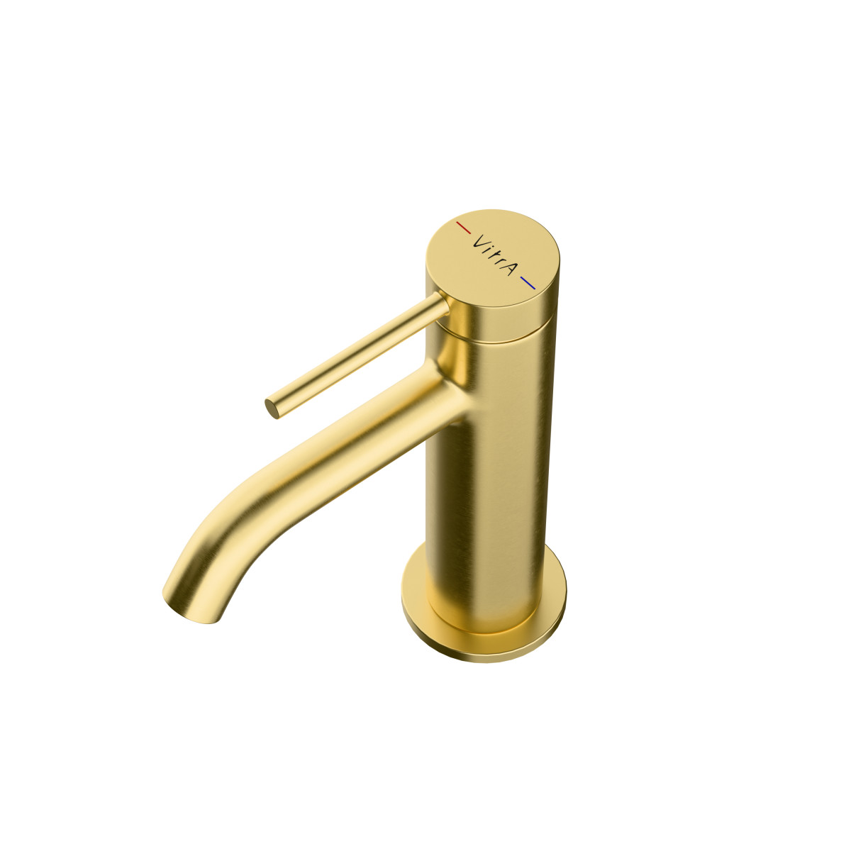 Смеситель для раковины VitrA Minimax Round A4353025EXP однорычажный брашированное золото латунь