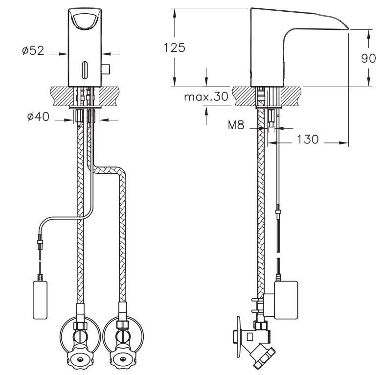 Смеситель для раковины AquaSee A47076EXP