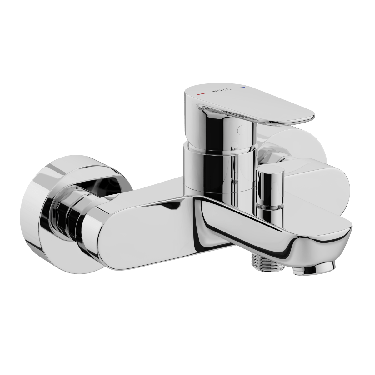 Смеситель настенный VitrA Flow Soft A42946EXP для ванны однорычажный хром латунь