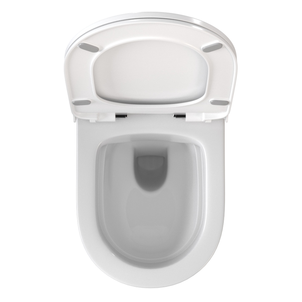 Подвесной унитаз VitrA Zentrum Round 7786B003-0075 безободковый SmoothFlush белый санитарный фарфор антибактериальное покрытие Hygiene