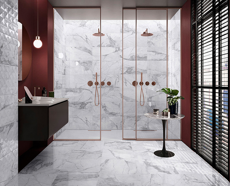 Набор встроенной душевой системы Origin на 3 направления, медь