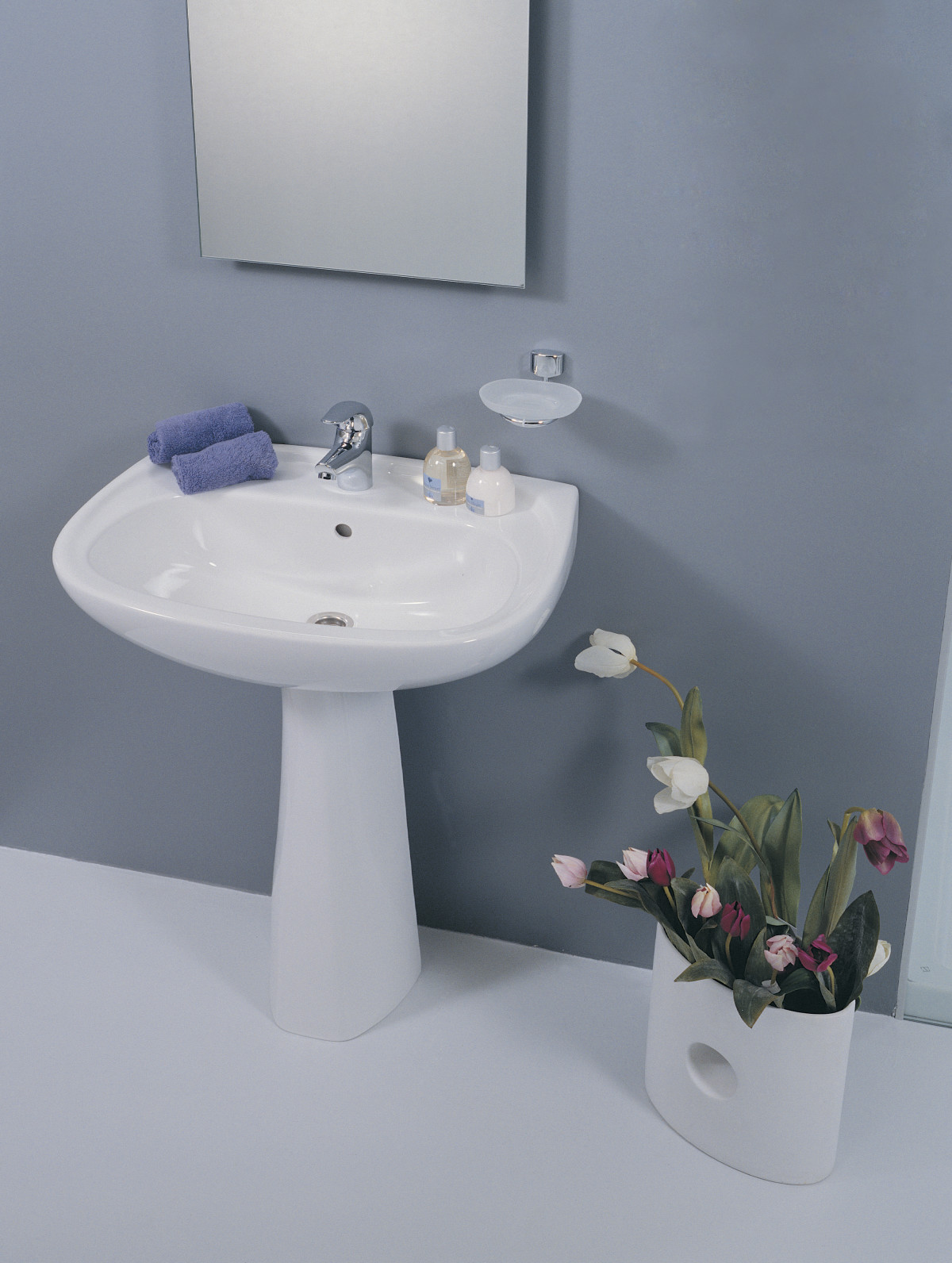 Раковина накладная VitrA Normus 9600B003-7650 55 x 42 см белая антибактериальное покрытие Hygiene