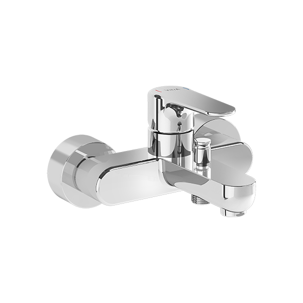 Смеситель настенный VitrA Root Round A42725EXP для ванны однорычажный хром латунь